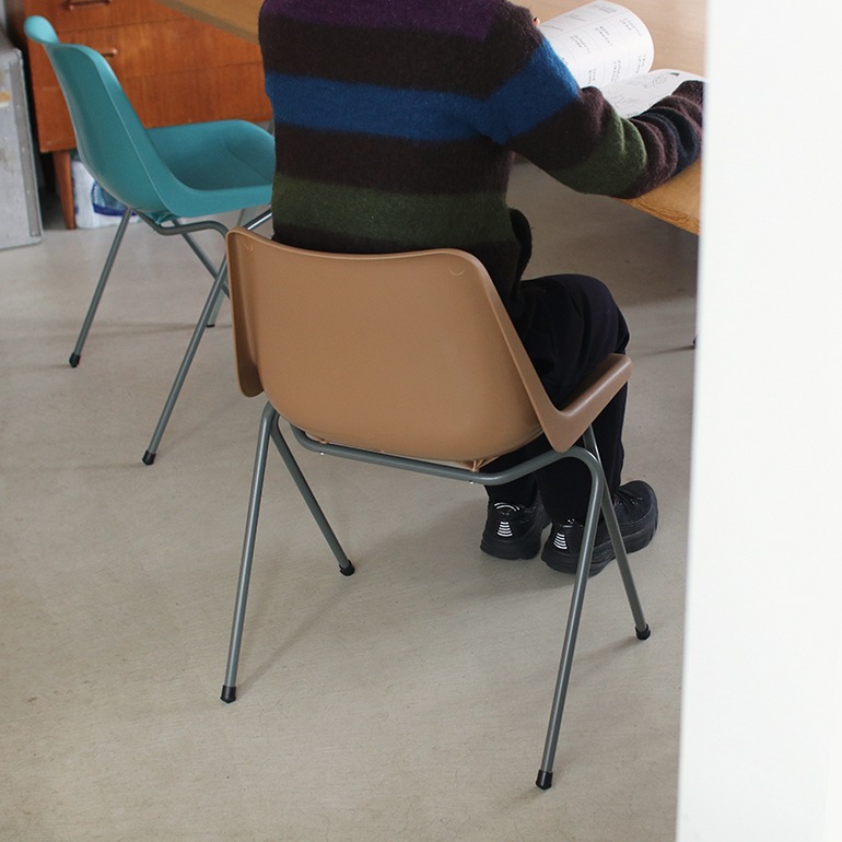 Hille ヒリー｜ROBIN DAY POLYSIDE CHAIR/ダークグレーフレーム (Teal)