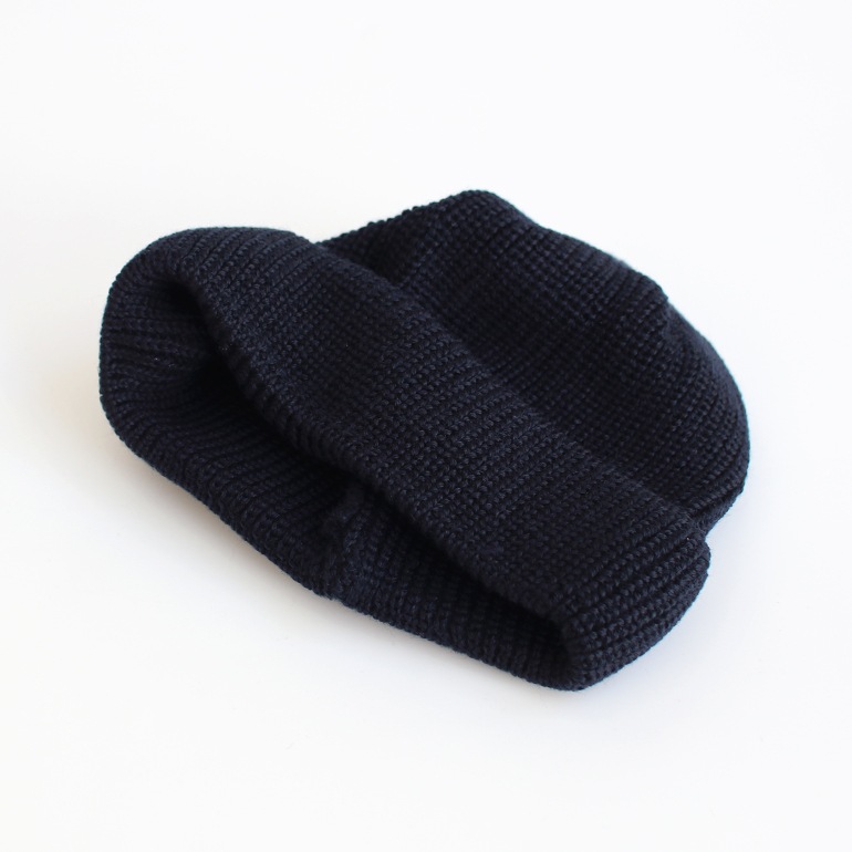 デッドストック イタリア ウールワッチキャップ ネイビー【A】