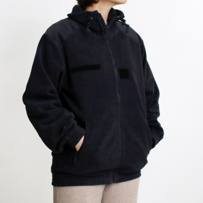 USED フランス ポリス フリースジャケット ダークネイビー
