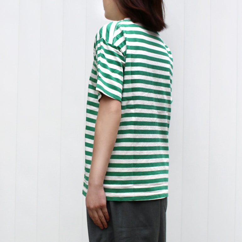 maillot マイヨ Border Flair S/S Tee Tシャツ maillot」border flair s/s Tee -navy- (women) – 【セレクト