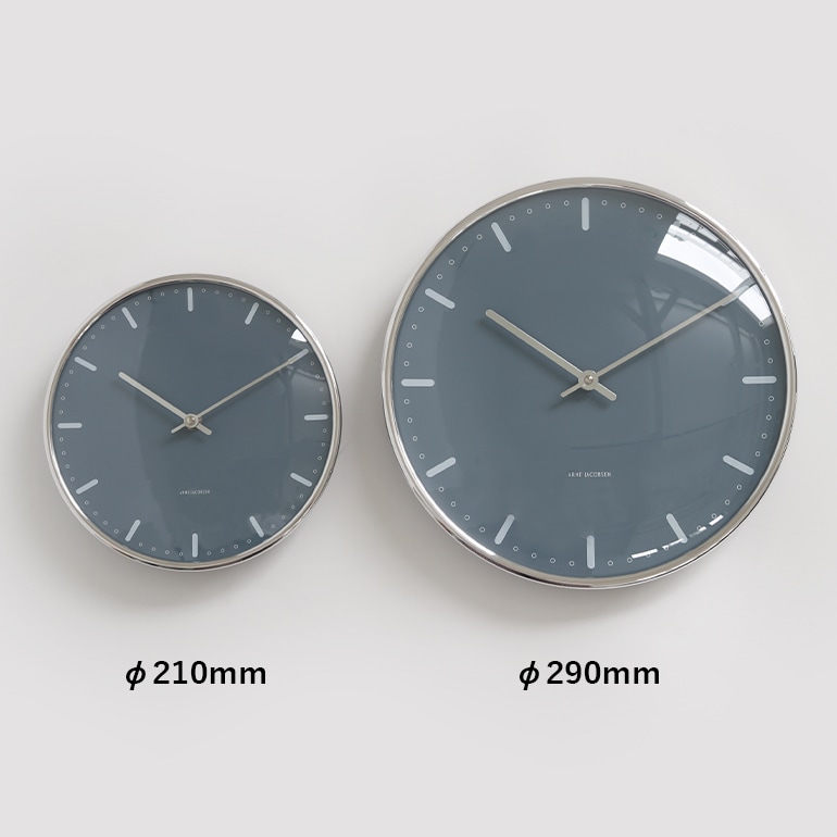 ARNEJACOBSEN アルネ・ヤコブセン｜Wall Clock CITY HALL 210mm 通販