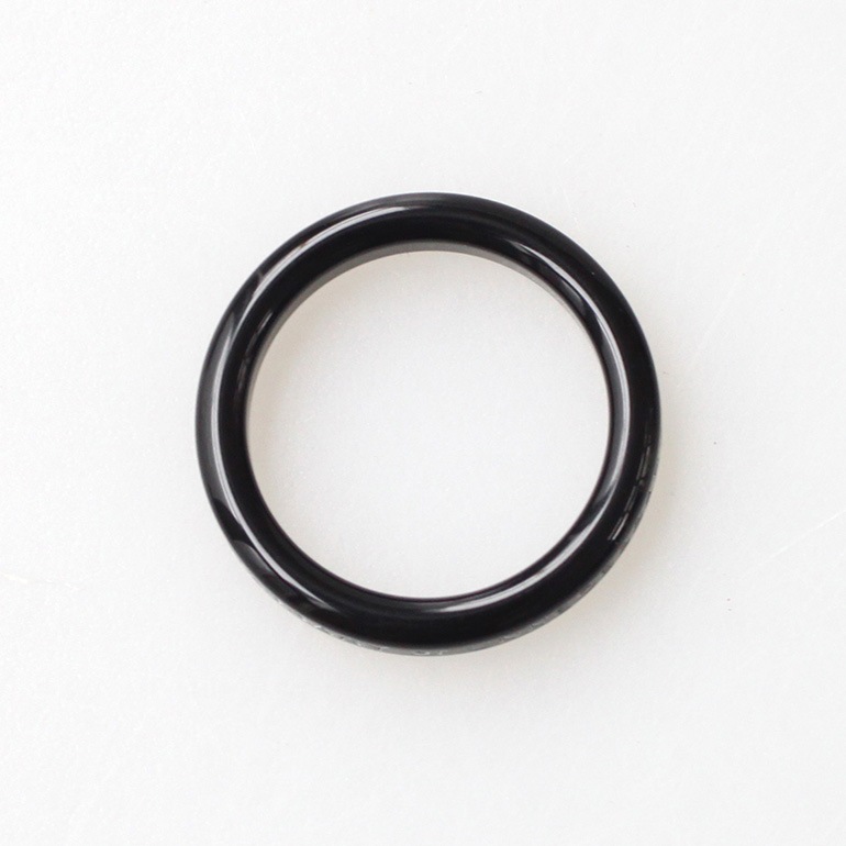 necessary or unnecessary ネセサリー オア アンネセサリー｜BUTTON RING 2　ブラック