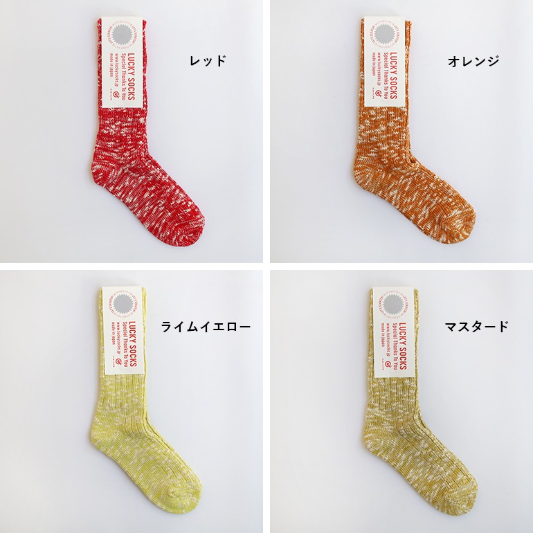 LUCKY SOCKS ラッキーソックス｜ミックスリブソックス【全14色】
