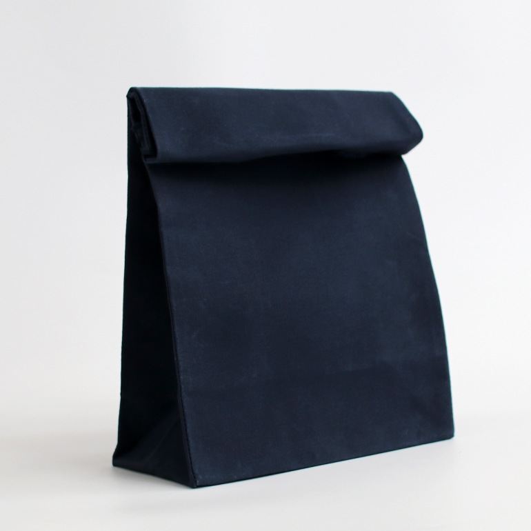 BROWN CANVAS BAG(L) ダークネイビー