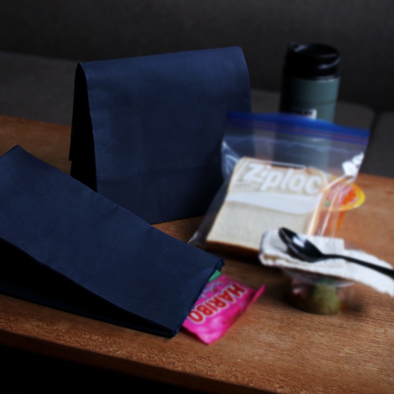 BROWN CANVAS BAG(L) ダークネイビー