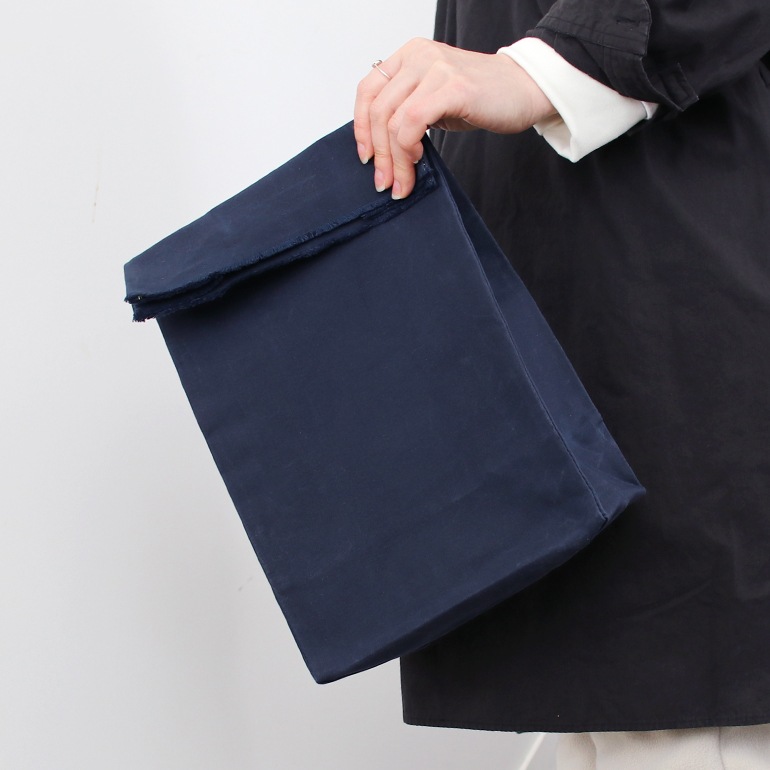 BROWN CANVAS BAG(L) ダークネイビー