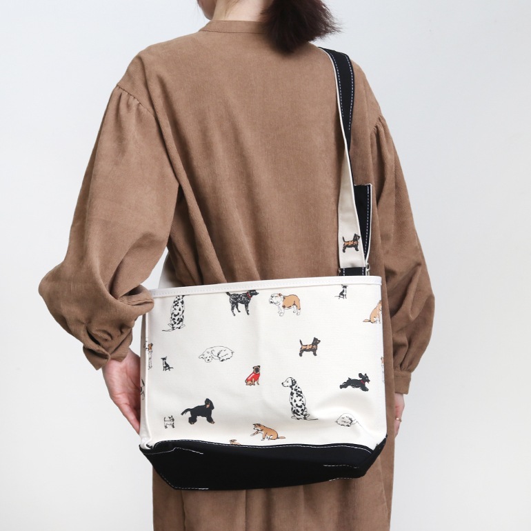 TEMBEA テンベア｜BRANCH TOTE SMALL　DOG-1/BLACK
