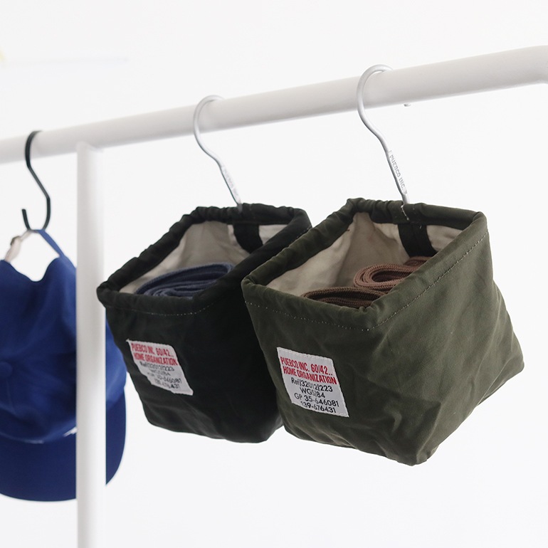 PUEBCO プエブコ｜VINTAGE MATERIAL HOOK BASKET SQUARE ビンテージ マテリアル フック バスケット スクエア