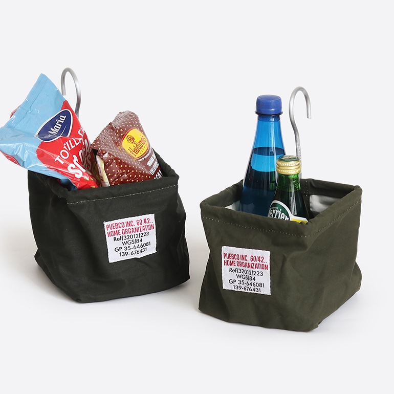 PUEBCO プエブコ｜VINTAGE MATERIAL HOOK BASKET SQUARE ビンテージ