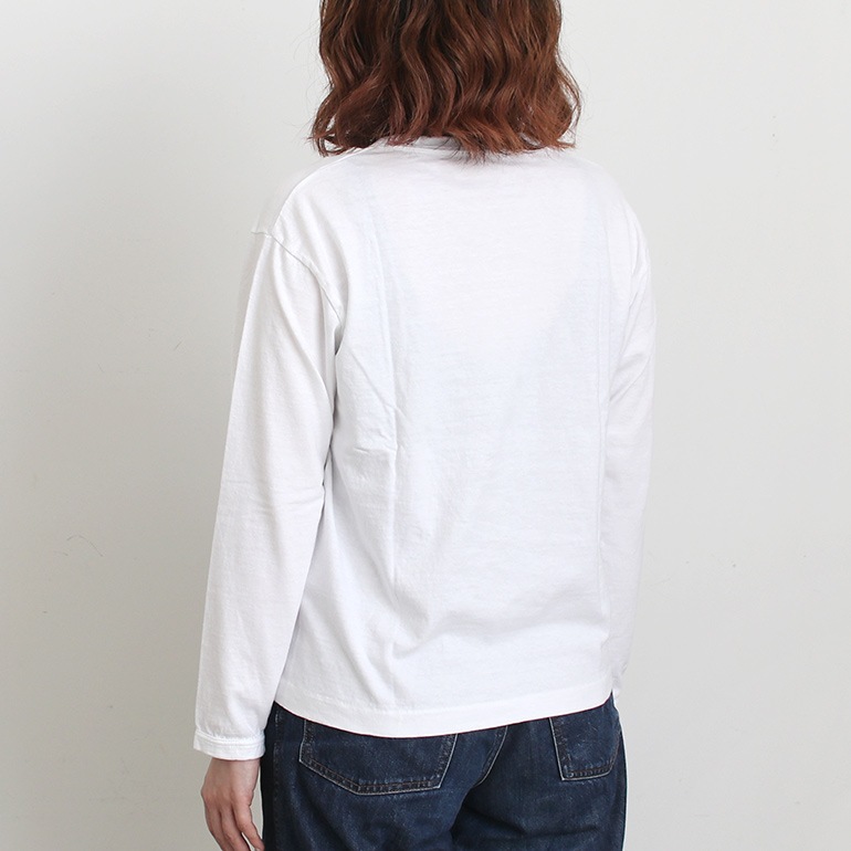 MAROBAYA マロバヤ｜丸胴Tシャツ長袖 白