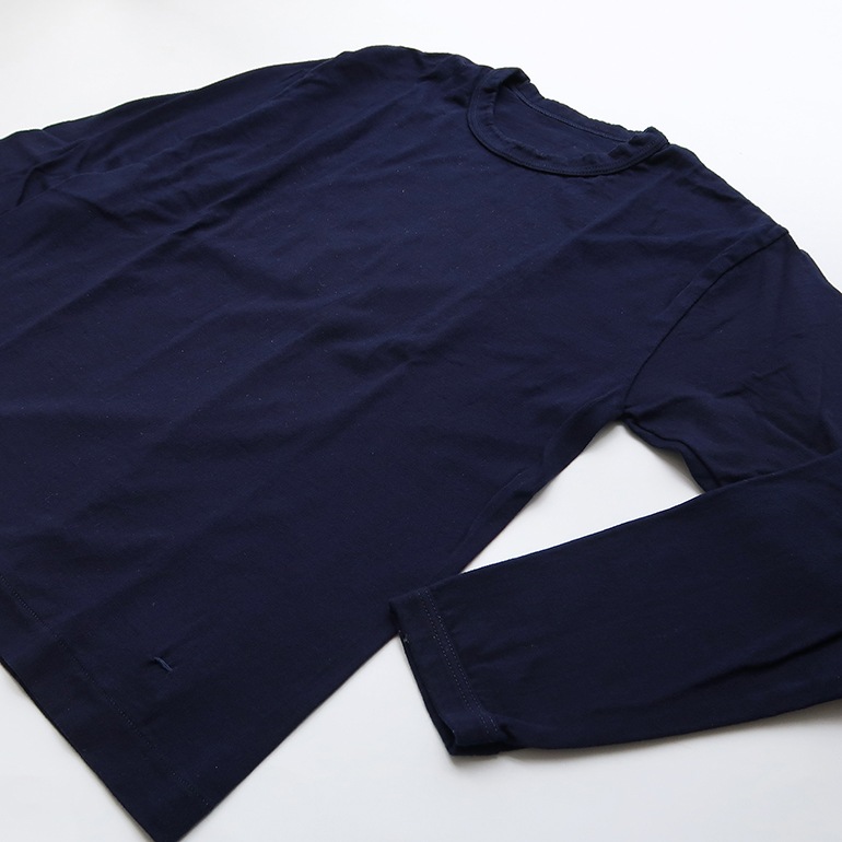 MAROBAYA マロバヤ｜丸胴Tシャツ長袖 紺