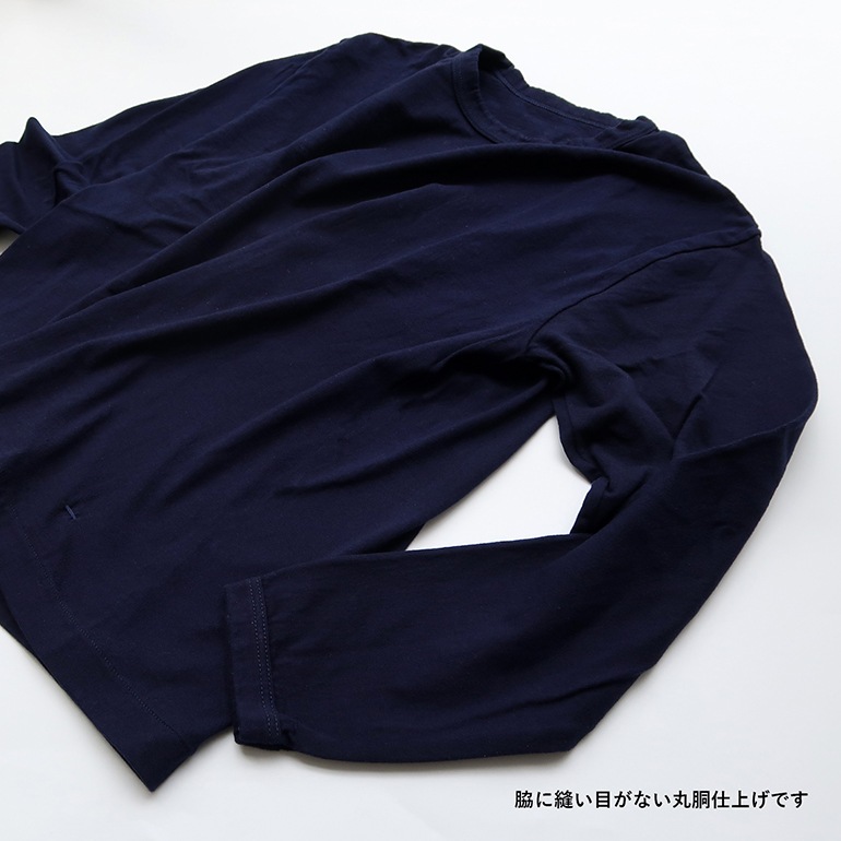 MAROBAYA マロバヤ｜丸胴Tシャツ長袖 紺