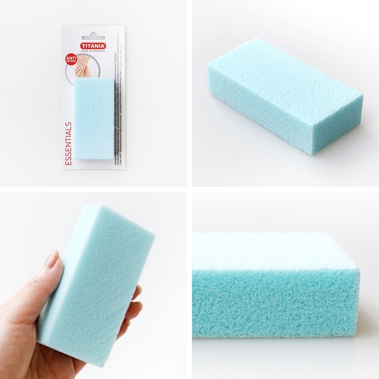 TITANIA チタニア｜Antibacterial Pumice Sponge(かかと用角質落とし軽石)