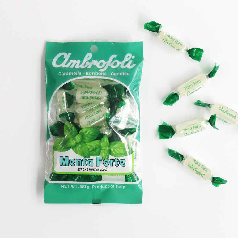 Ambrosoli アンブロッソリー｜ペパーミント キャンディ 袋入り(80g)