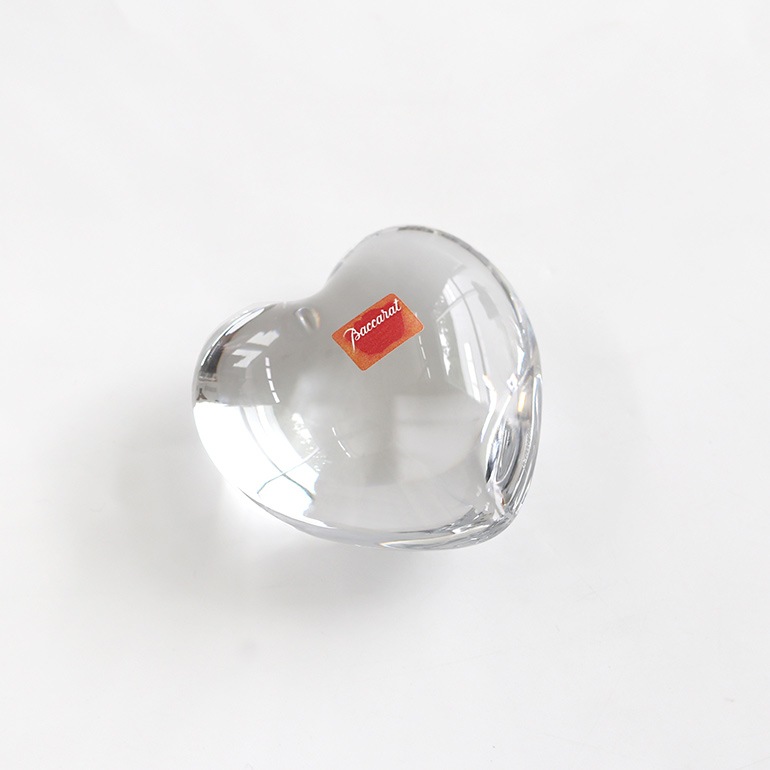 VINTAGE｜Baccarat ハート ペーパーウェイト