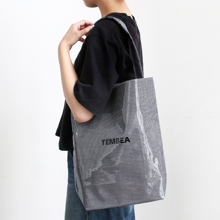 TEMBEA テンベア｜BAGUETTE TOTE MEDIUM　GINGHAM SMALL BLACK