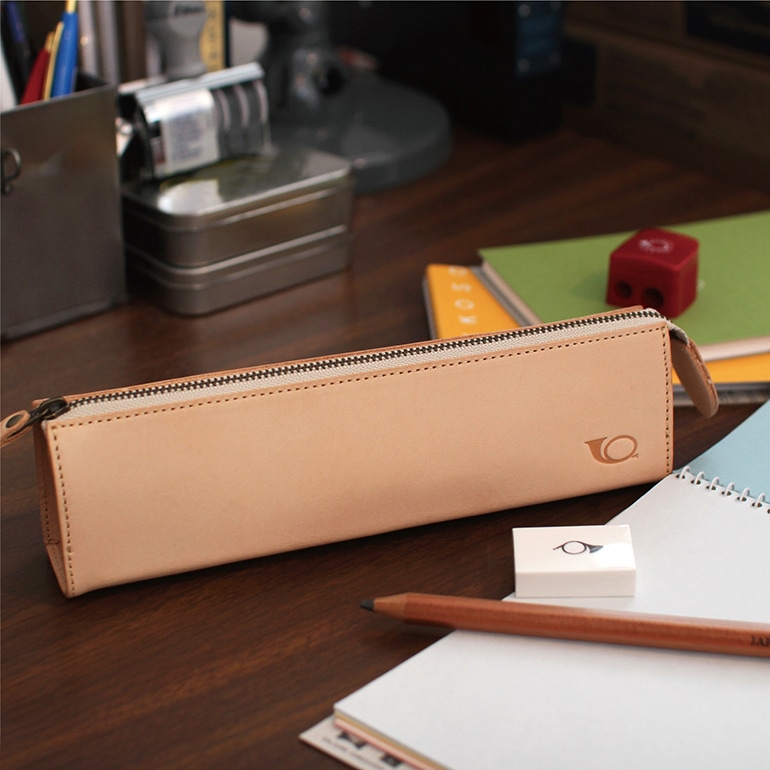 月光荘画材店｜ヌメ革製ペンケース 通販｜DUPON35