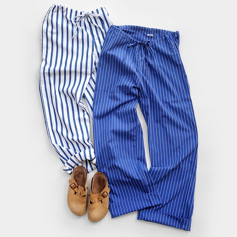 PUEBCO プエブコ｜COTTON STRIPE REGULAR PANTS【全3色】