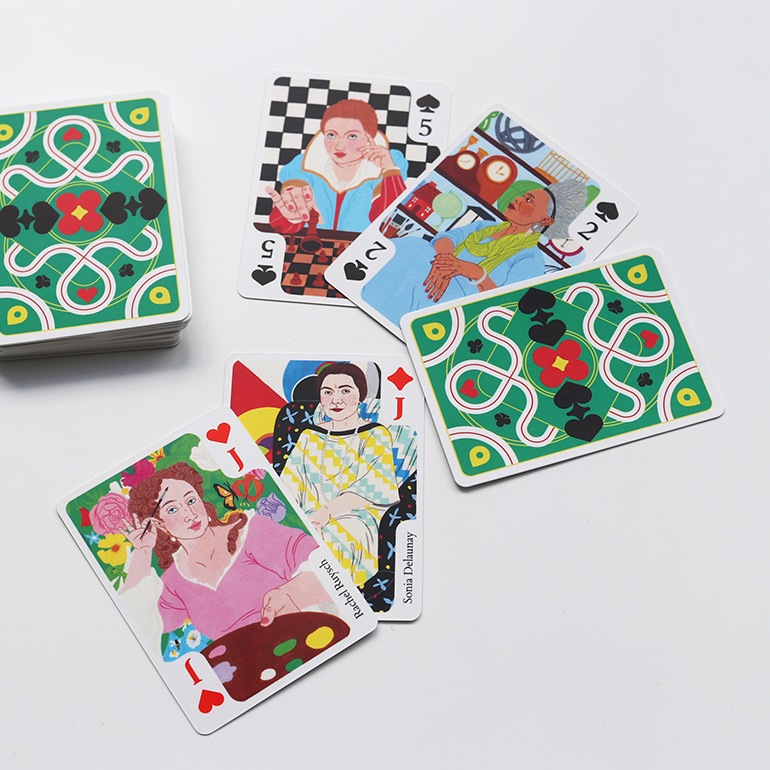 QUEEN OF ARTS: WOMEN ARTISTS BOOK AND PLAYING CARDS トランプ