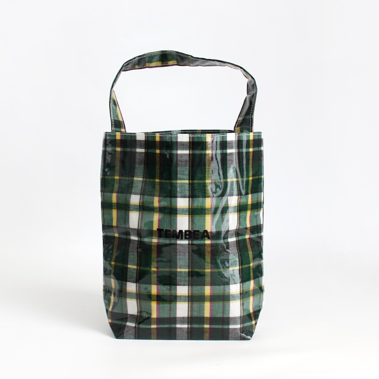 TEMBEA テンベア｜BAGUETTE TOTE MEDIUM　CHECK GREEN