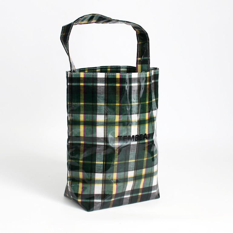 TEMBEA テンベア｜BAGUETTE TOTE MEDIUM　CHECK GREEN
