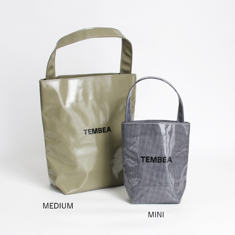 TEMBEA テンベア｜BAGUETTE TOTE MEDIUM　CHECK GREEN