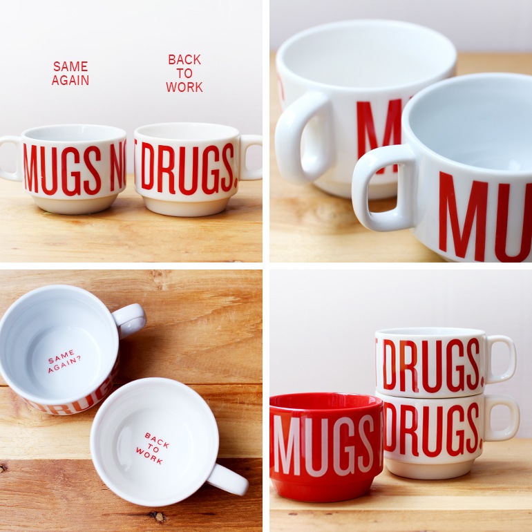 COFFEE SUPREME コーヒースプリーム｜MUGS NOT DRUGS STACKER MUG【SAME AGAIN】【BACK TO WORK】