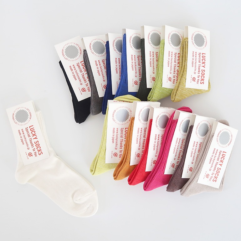 LUCKY SOCKS ラッキーソックス｜スムースアンクルソックス【全14色】