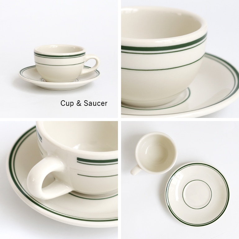Tuxton タクストン｜Green Bay Cup & Saucer