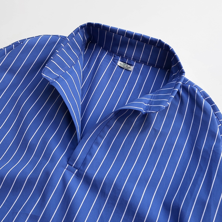 PUEBCO プエブコ｜COTTON STRIPE SHIRT / REGULAR COLLAR【全3色】