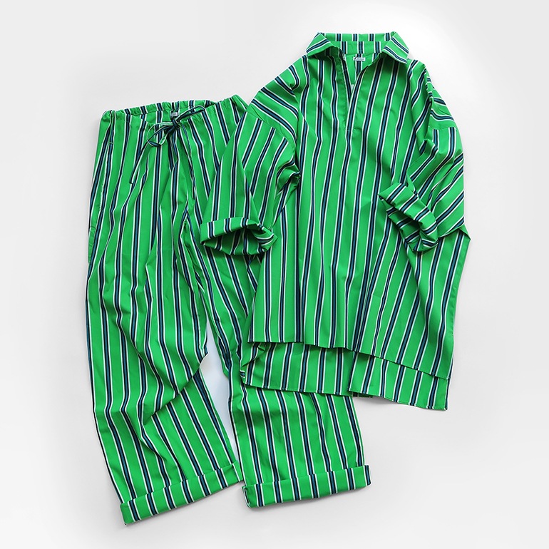 PUEBCO プエブコ｜COTTON STRIPE SHIRT / REGULAR COLLAR【全3色】
