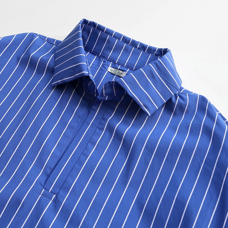 PUEBCO プエブコ｜COTTON STRIPE SHIRT / REGULAR COLLAR【全3色】