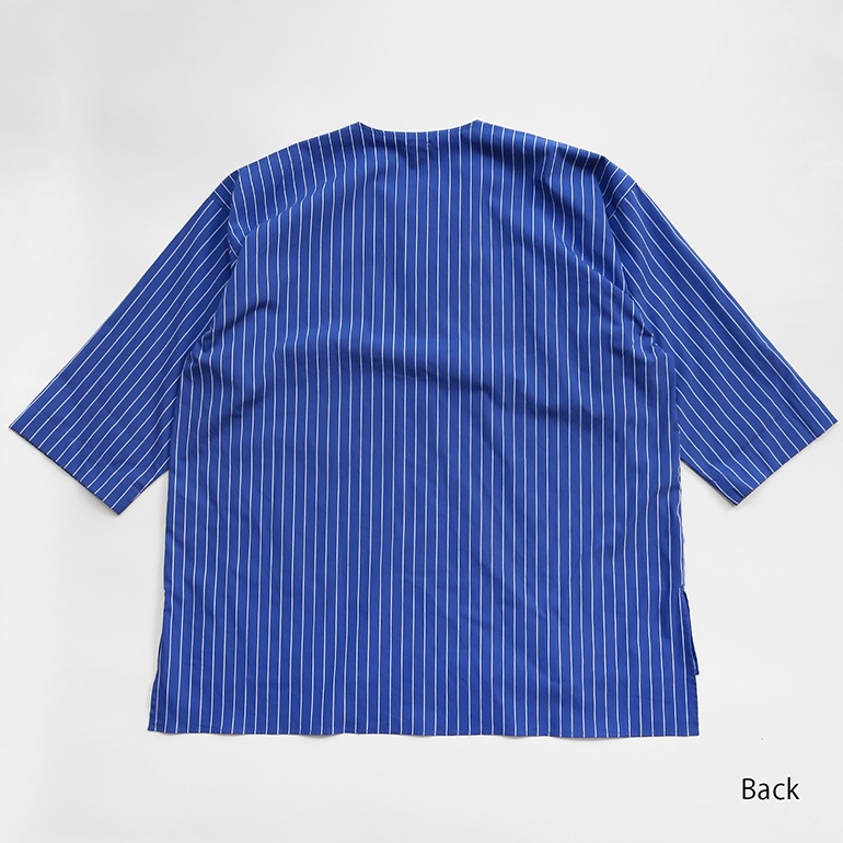 PUEBCO プエブコ｜COTTON STRIPE SHIRT / CREW NECK【全3色】