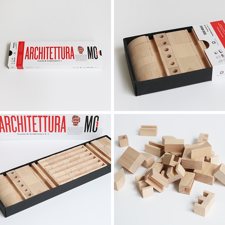 【B品/開封済み】corraini Bruno Munari コッライーニ ブルーノ・ムナーリ｜MC1 Architecture Box MC1 アーキテクチャーボックス