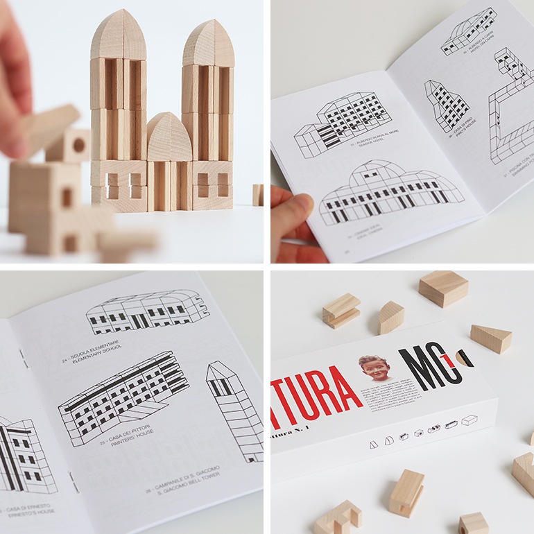 【B品/開封済み】corraini Bruno Munari コッライーニ ブルーノ・ムナーリ｜MC1 Architecture Box MC1 アーキテクチャーボックス