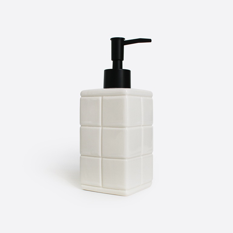 PUEBCO プエブコ｜TILE PATTERNED BATH ENSEMBLE Soap Dispenser ソープディスペンサー
