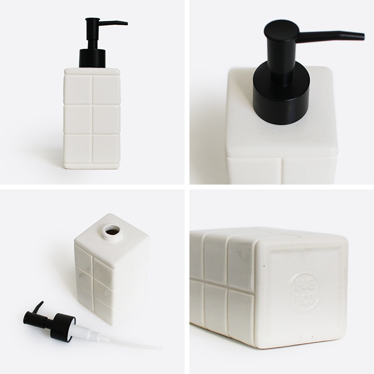 PUEBCO プエブコ｜TILE PATTERNED BATH ENSEMBLE Soap Dispenser ソープディスペンサー