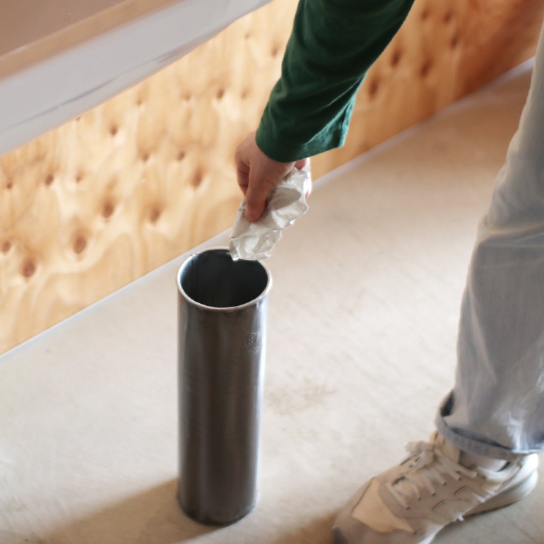 PUEBCO プエブコ｜RECYCLE STEEL TRASH CAN Round φ100 ゴミ箱