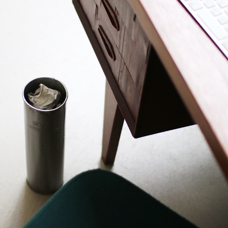 PUEBCO プエブコ｜RECYCLE STEEL TRASH CAN Round φ100 ゴミ箱