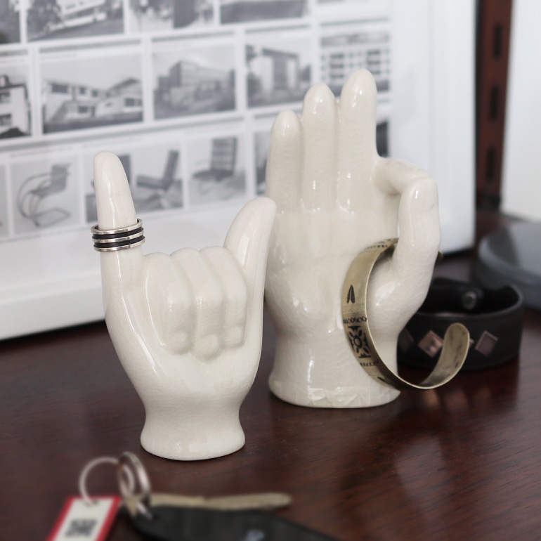 DETAIL ディテール｜Porcelain Hand Objet “OK・Peace・Hang Loose