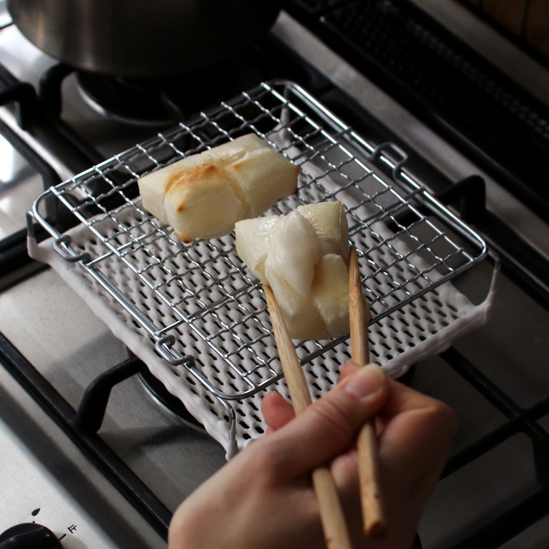 卓上セラミック焼網 白