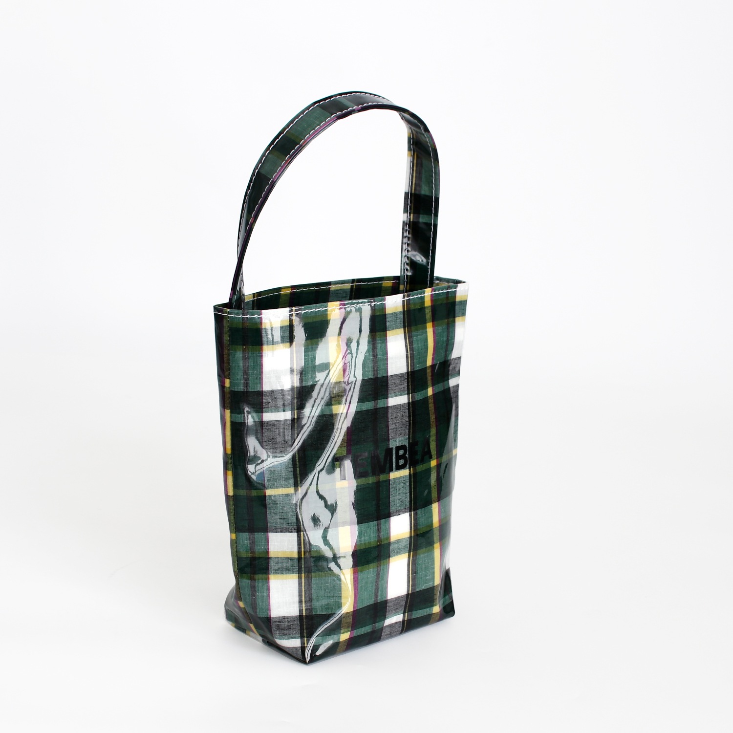 TEMBEA テンベア｜BAGUETTE TOTE MINI　CHECK GREEN