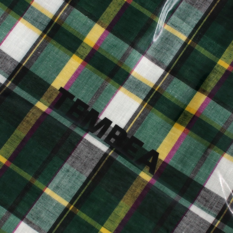 TEMBEA テンベア｜BAGUETTE TOTE MINI　CHECK GREEN