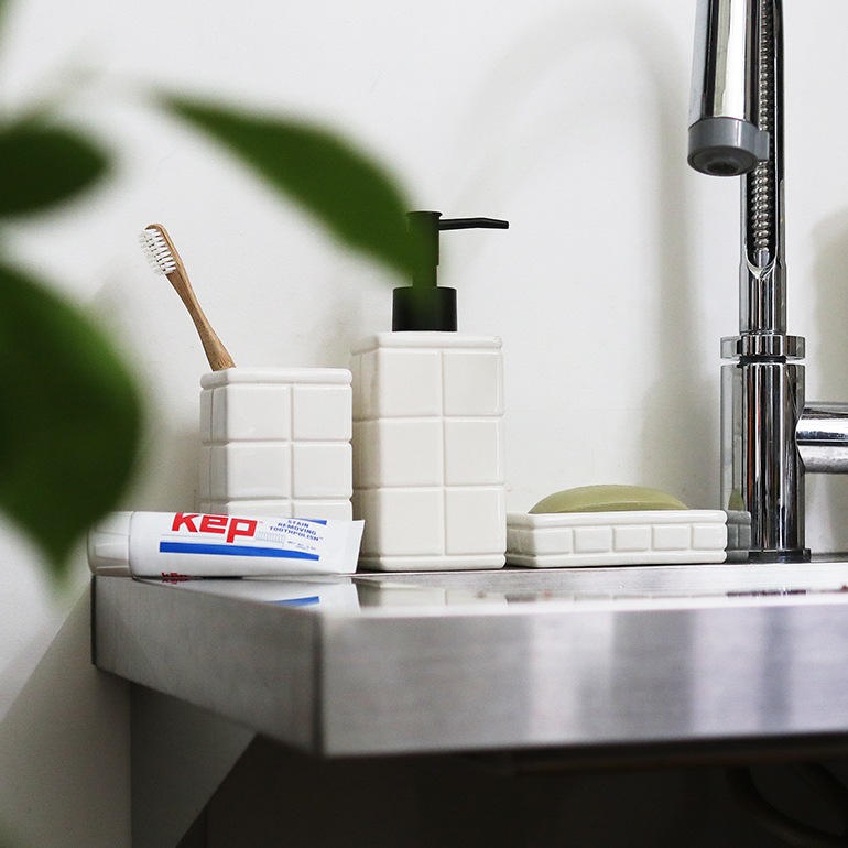 PUEBCO プエブコ｜TILE PATTERNED BATH ENSEMBLE Soap Dish ソープディッシュ