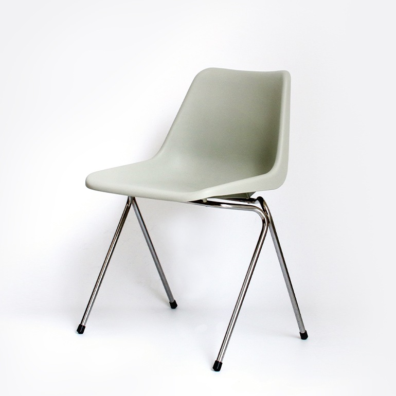 Hille ヒリー｜ROBIN DAY POLYSIDE CHAIR/クロームフレーム (Pebble Gray)