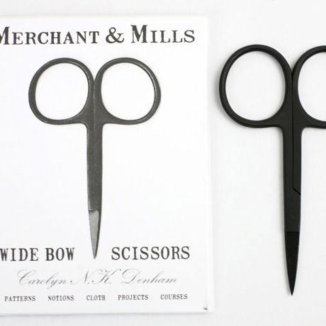 MERCHANT&MILLS マーチャン&ミルズ｜WIDE BOW BLACK SCISSORS　糸切りばさみ（黒）