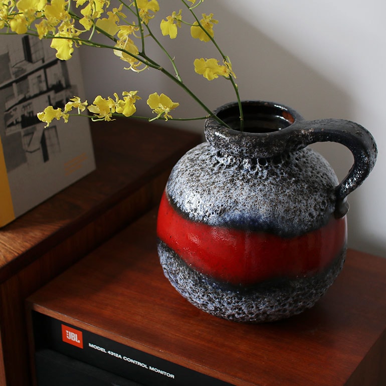 【ドイツ Scheurichの花瓶 】Fat Lava 335 VINTAGE|W.Germany Fat Lava Scheurich 22cm 通販|DUPON35