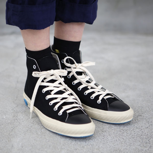 SHOES LIKE POTTERY シューズライクポタリー｜ハイカットキャンバスシューズ ブラック