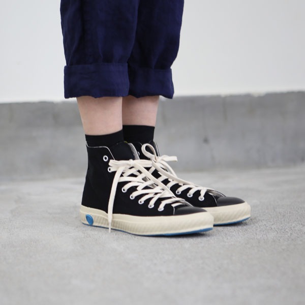 SHOES LIKE POTTERY シューズライクポタリー｜ハイカットキャンバスシューズ ブラック