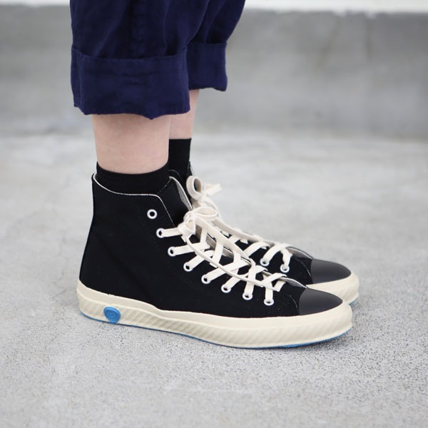 SHOES LIKE POTTERY シューズライクポタリー｜ハイカットキャンバスシューズ ブラック